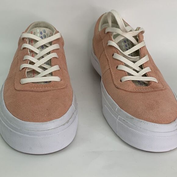 Converse All Star Peach Suede Sneakers - Picture 4 of 10